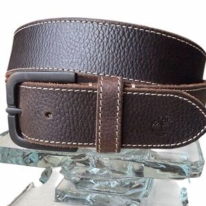 Timberland Mens Brown Leather Casual Belt, 38